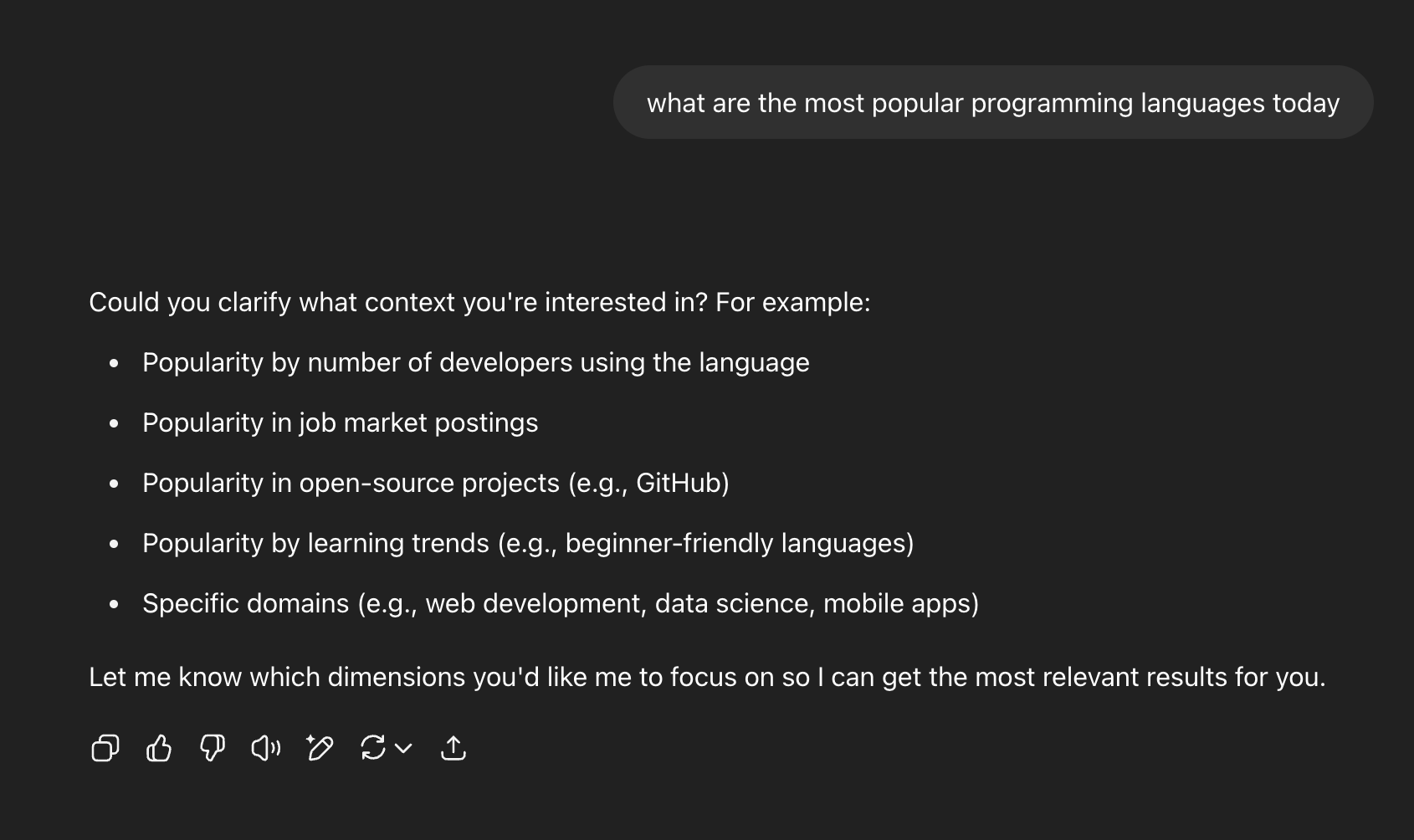 ChatGPT Deep Research asking clarifying questions before proceeding